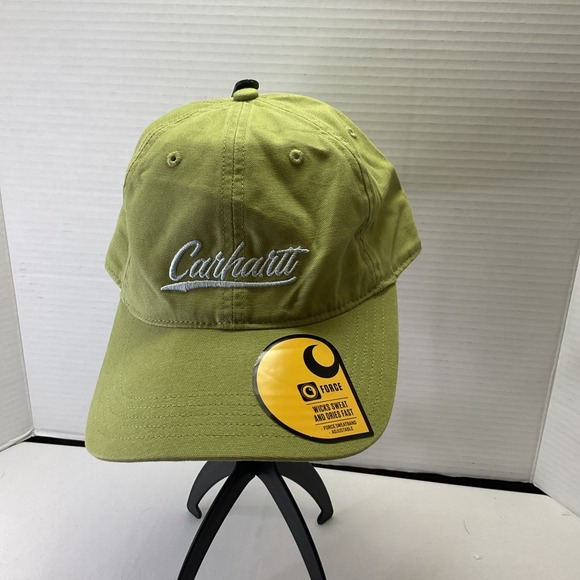 Carhartt Women's Canvas Script Graphic Baseball Cap Hat Green AH5247-W New! NWT - Picture 1 of 4